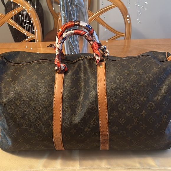 - Louis Vuitton Monogram Keep All Bandouliere 55 Bag - Picture 1 of 11